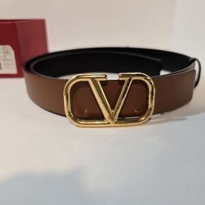 Valentino Reversible V Logo Belt